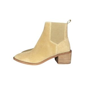 Chinese Laundry Filip Bootie Beige 2” Block Heel Boots